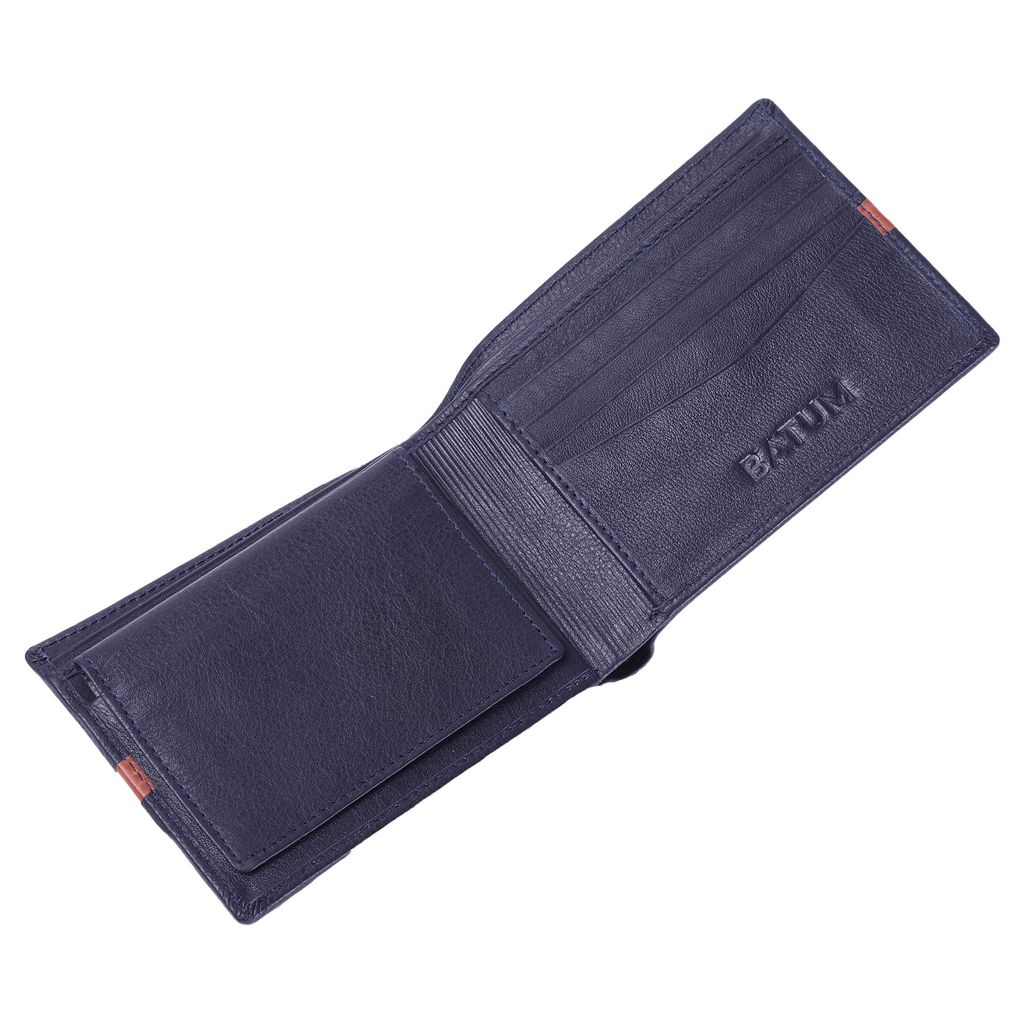 BATUM Galaxy Leather Wallets for Men Blue view 2