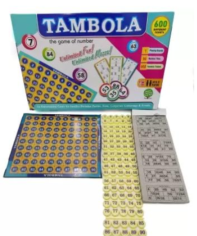 Braintastic Portable Tambola Board Game with 600 Different Tickets for All Age Groups (Medium Size) view 2