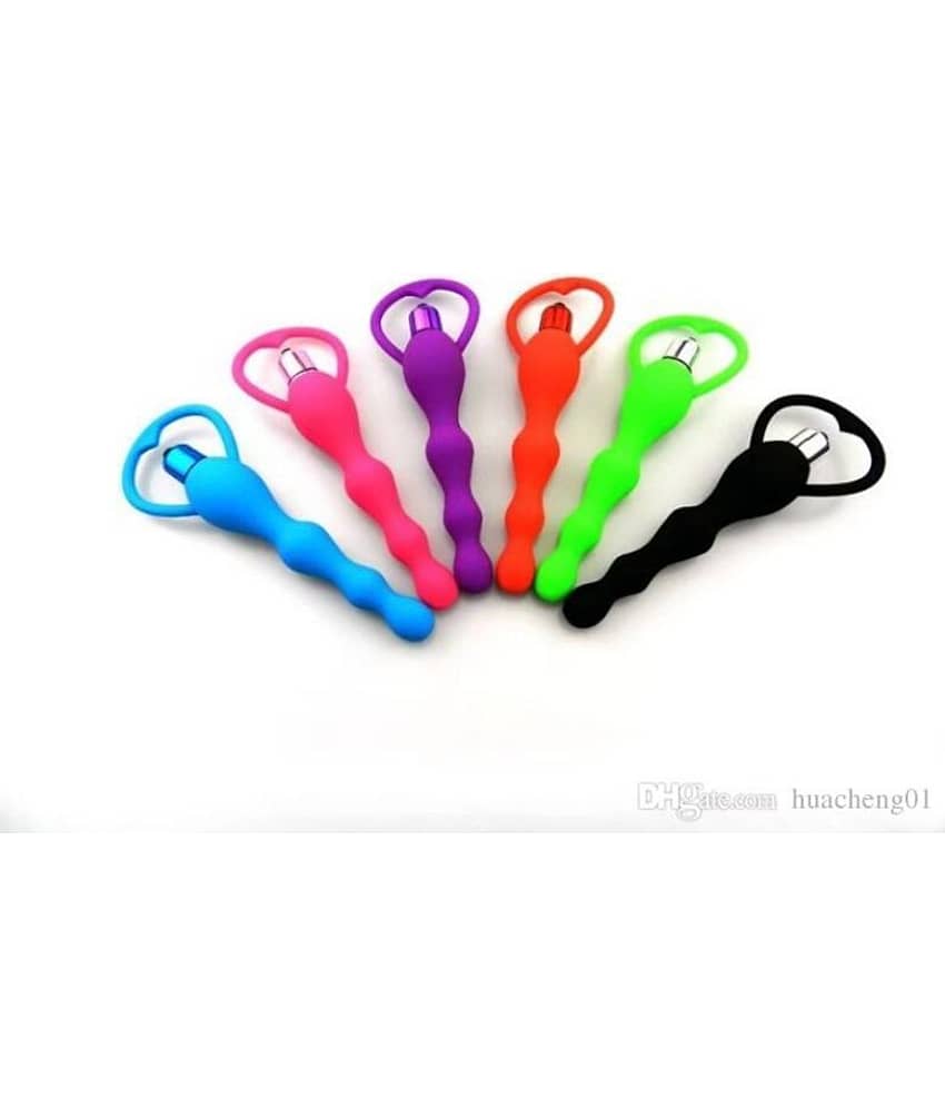 Vibrating Anal Beads - Flexible Silicone Anal Sex Toy Bulet Vibrator for Men, Women and Couples By KAMAHOUSE