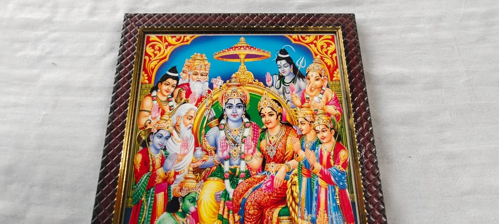 Hindu God Vishnu Photo for Home Decor view 2