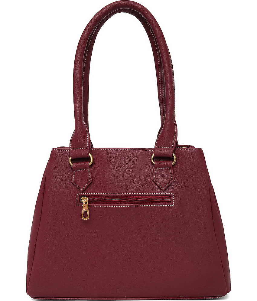 Fostelo Maroon P.U. Shoulder Bag view 2