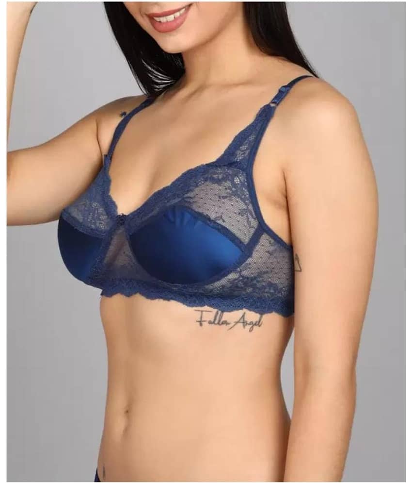 Aarnav fashion Cotton Women's Bra & Panty Set ( Blue ) S-3002 blue view 2