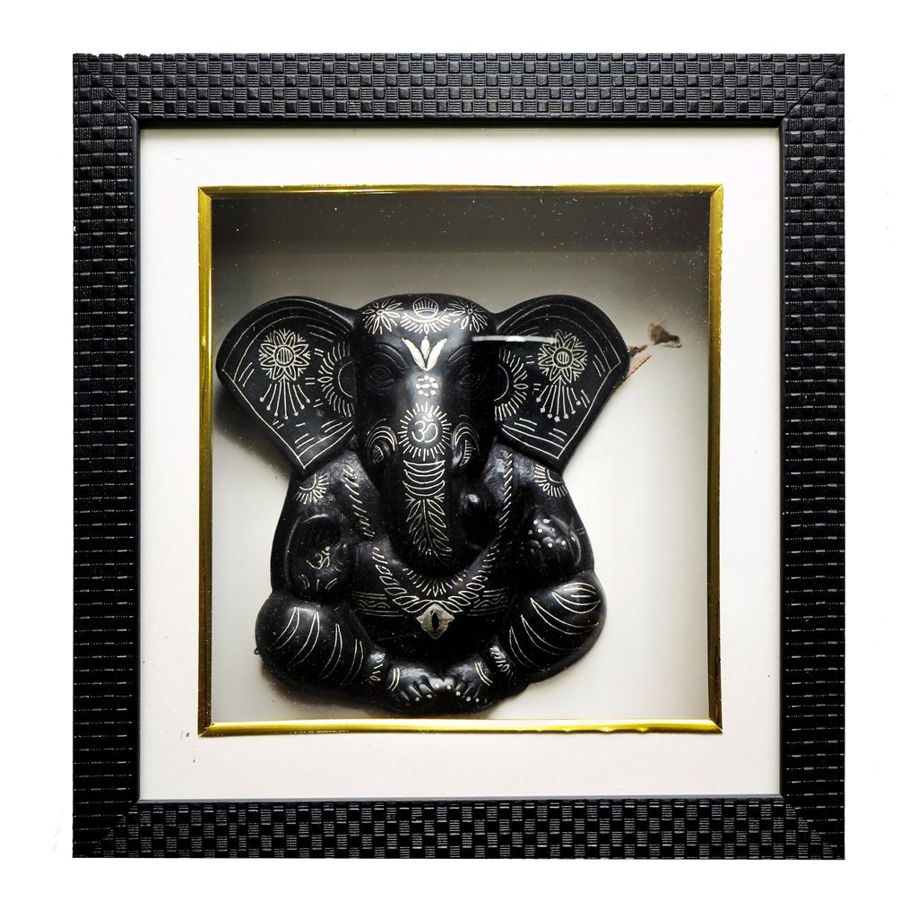 Bidri Work Ganesh Frame Tarakashi Work (1SMTDCOKA07928) view 2