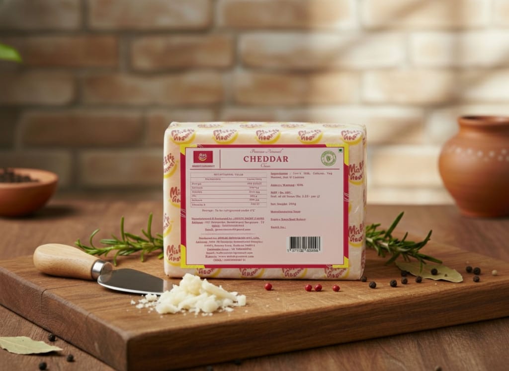 Mishti Gourmet Cheddar Cheese 200g