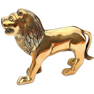 Sambhaav Brass Lion for Home Decoration Empowering Your Space with Courage and Success view 2