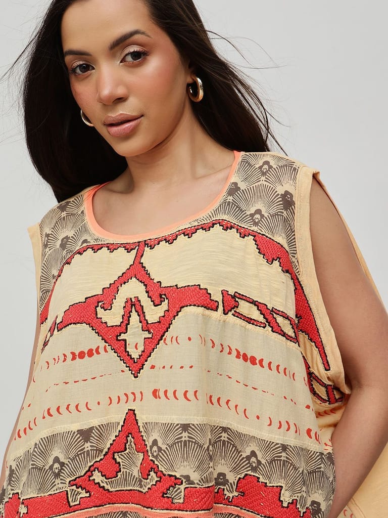 Embellished Top Cream view 2