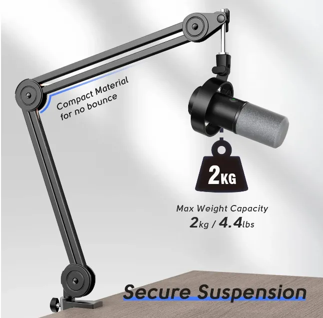 (Refurbished) Fifine BM63 - Microphone Stand (Black) view 2