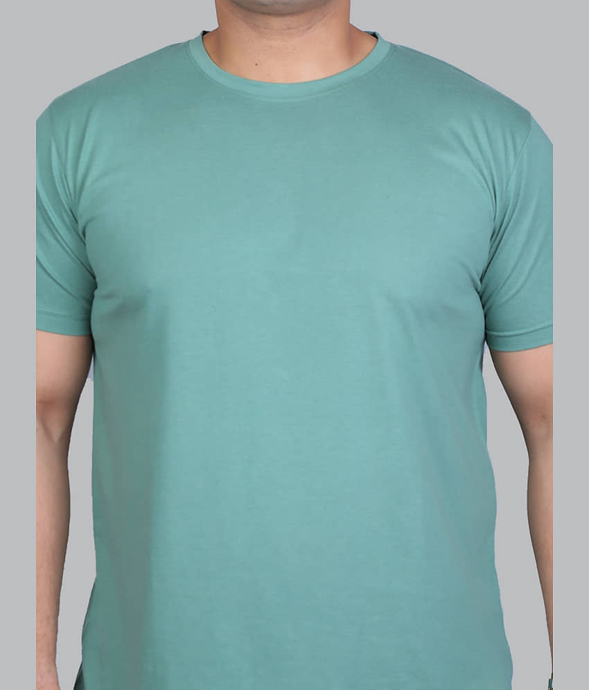 Xmex Pack of 1 Cotton Blend Regular Fit Men's T-Shirt ( Green ) view 2