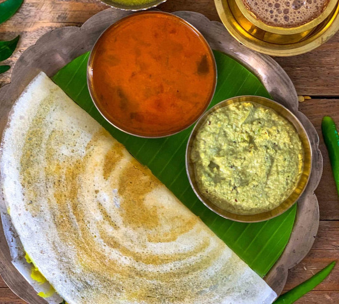 Ghee plain dosa