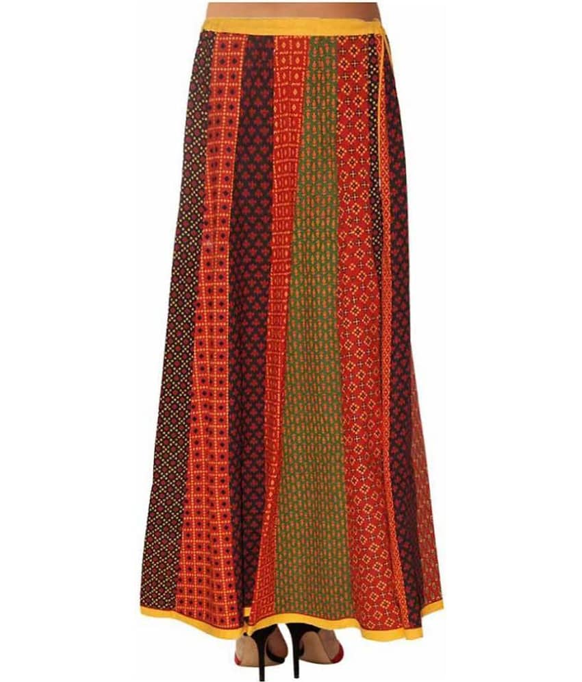 Sttoffa - Multicolor Cotton Women's A-Line Skirt ( Pack of 1 ) view 2