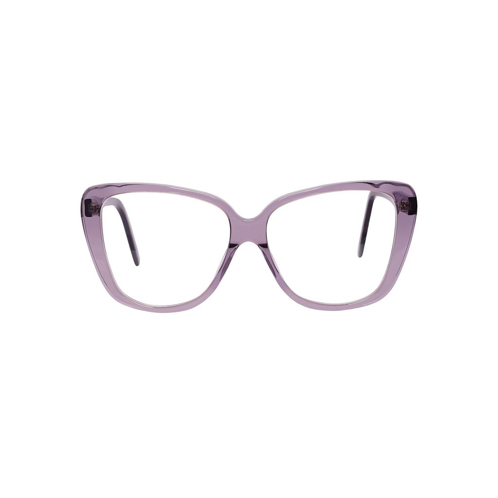 Eyenaks Cat-Eye Acetate Zero Power Frame for Women/Girls (Grey) view 2