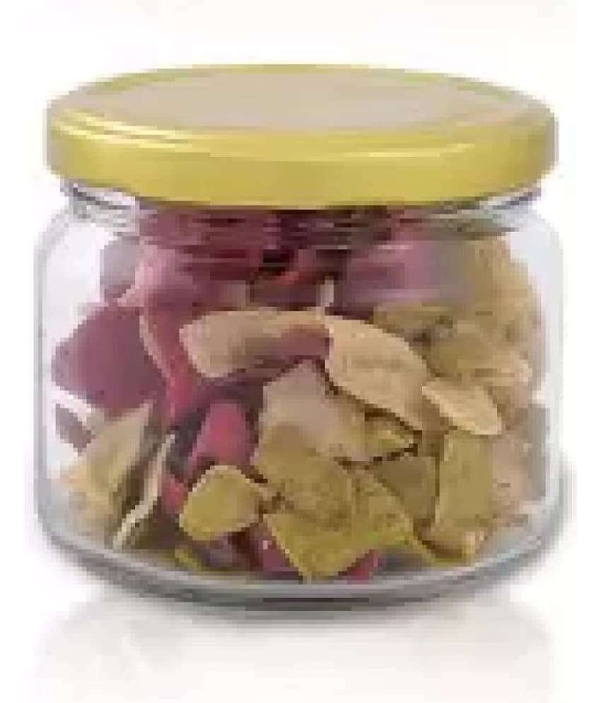 skwaion - Gold Glass Spice Container ( Set of 6 ) - 300 ml view 2