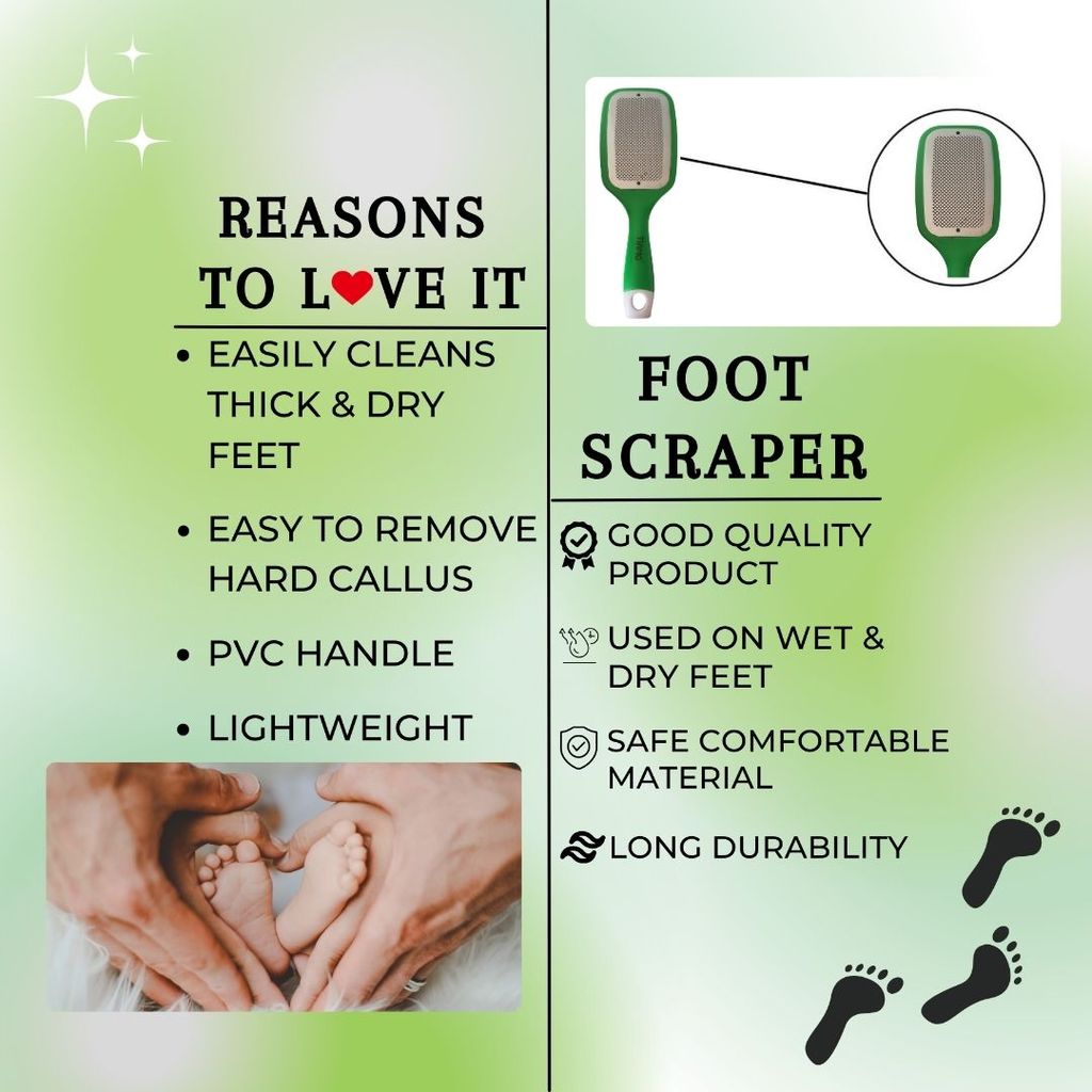 Oval Leg, Heel and Foot Scrubber for Dead Skin |Callus Remover | Pedicure Special Tool/Specially For Cracked Feet view 2