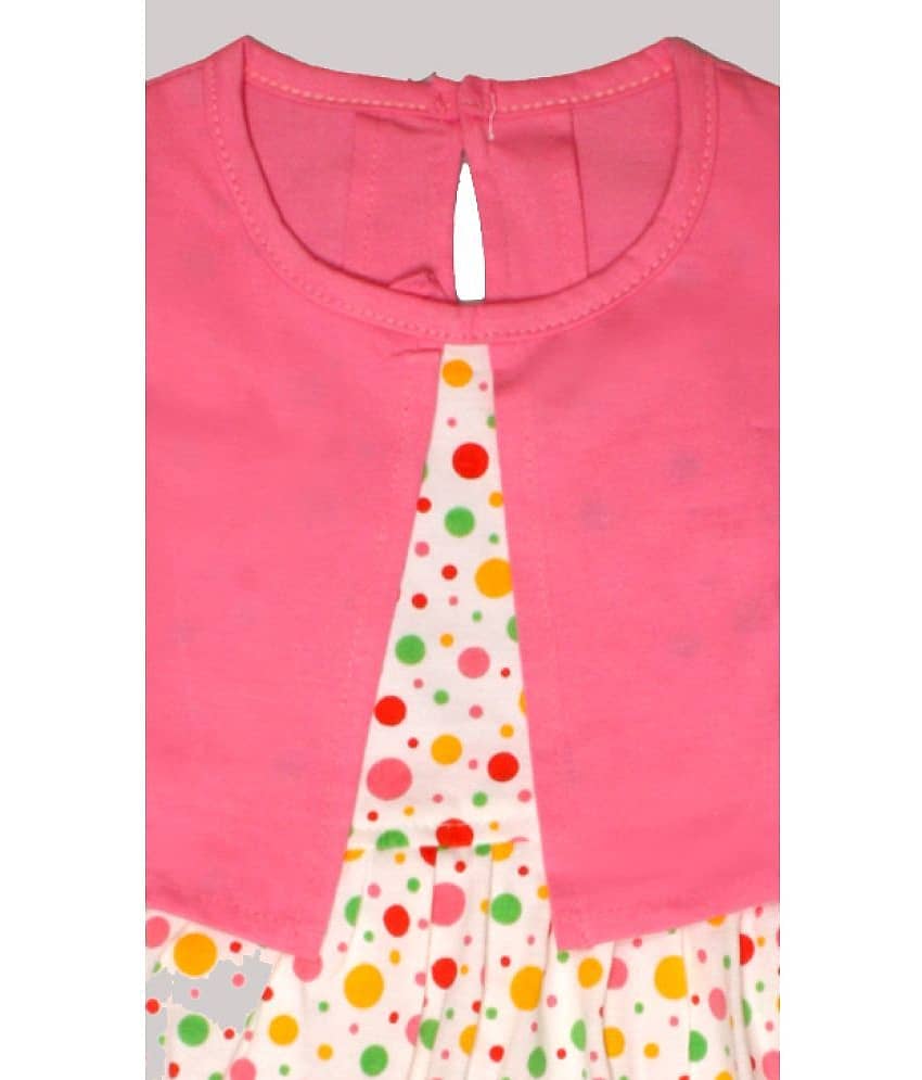 TRITI Cotton Frock For Girls ( Pack of 1 , Blue ) view 2