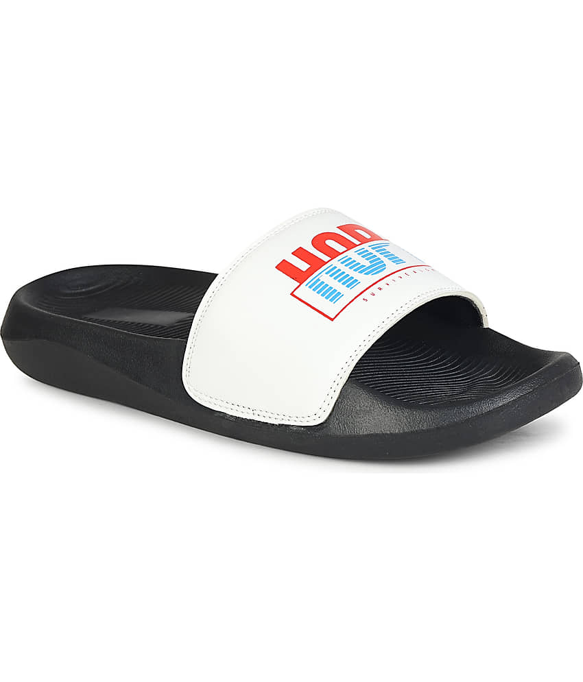 PERY PAO White Men's Slide Flip Flop view 2