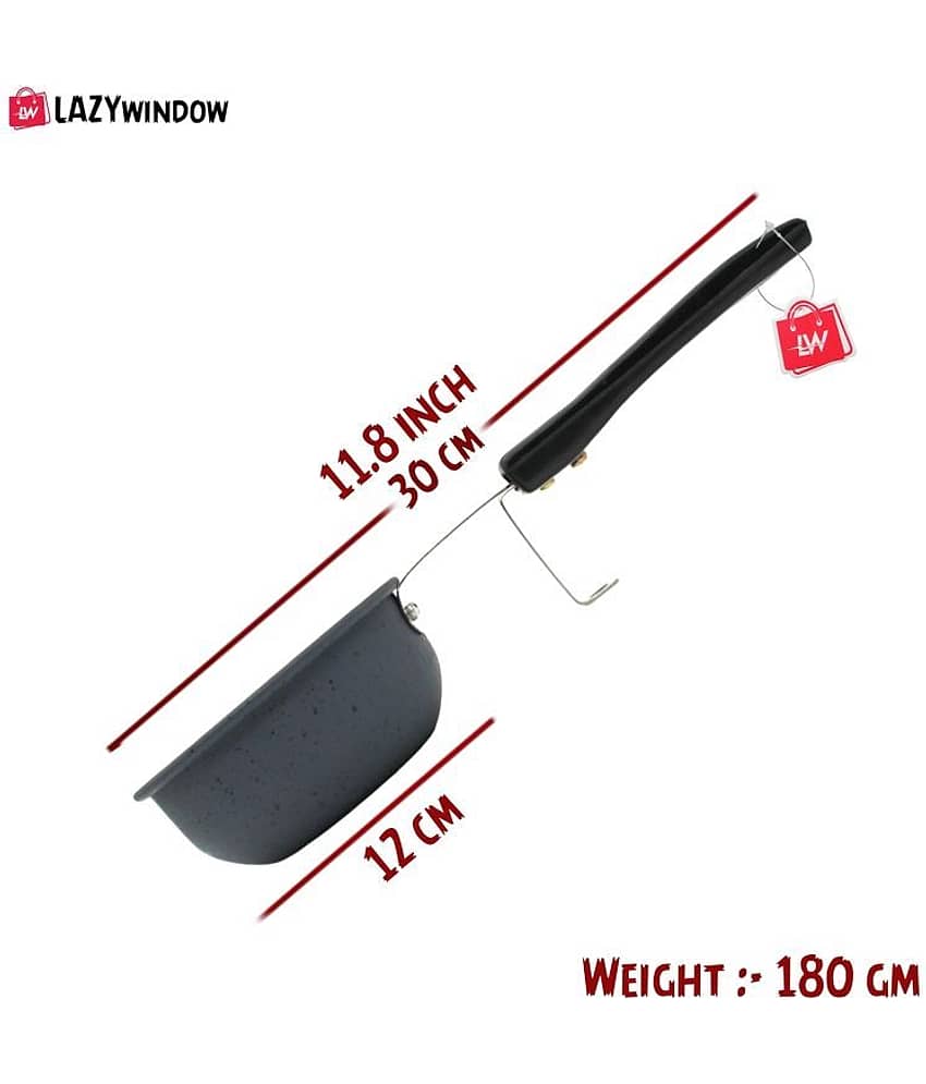 LAZYWINDOW Grey Hard Anodised Non-Stick Cookware Sets ( Set of 1 ) view 2