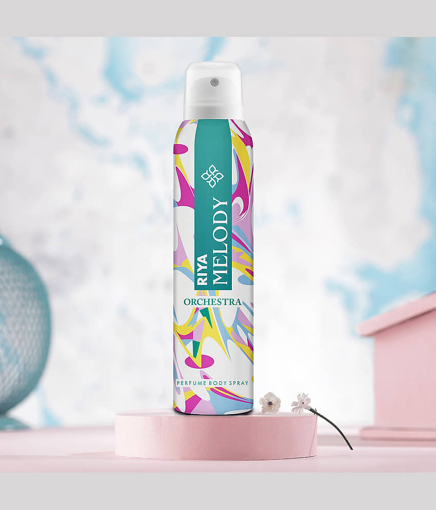 Riya Born Rich & Melody Deodorant Each 200 ml Body Spray for Unisex,Men,Women 400 ml ( Pack of 2 ) view 2