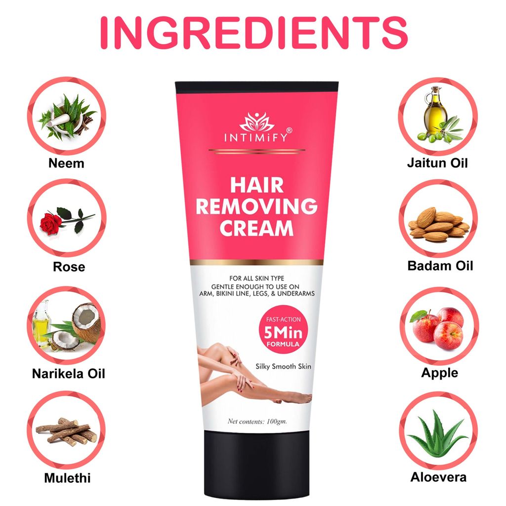 Intimify Hair Removing Cream, for smooth skin, hair removal powder, hair removal, hair remover, 100 gm view 2