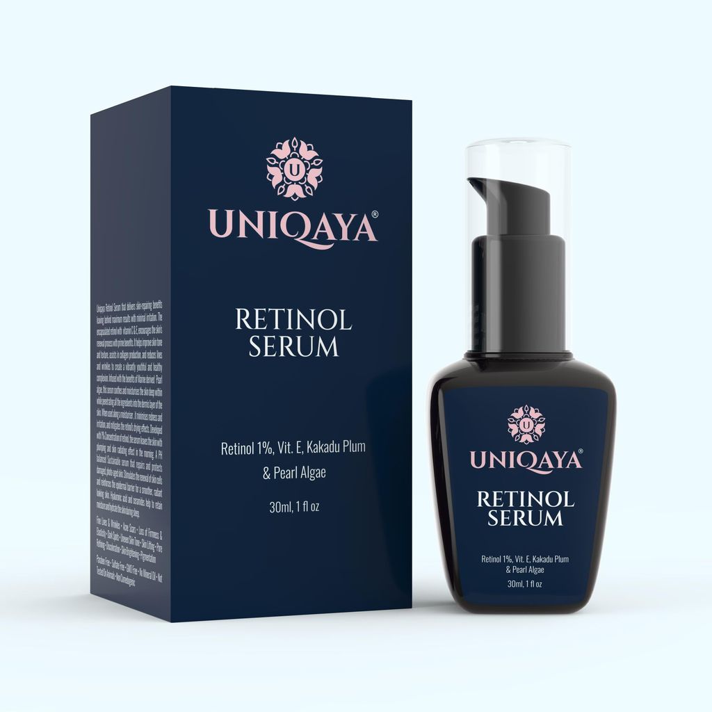 Uniqaya 1% Encapsulated Retinol Anti Ageing Face Serum | Reduce Fine Line & Wrinkle|Unisex Night Serum For Face view 2