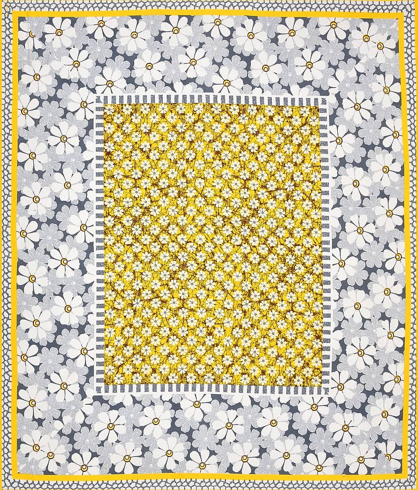 ABHACLOTHO Cotton 1 Double Bedsheet with 2 Pillow Covers ( Yellow ) view 2