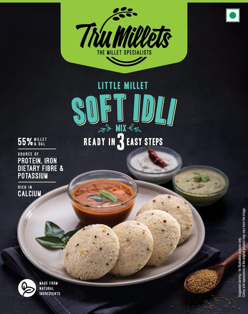 Trumillets Ready to Cook Adai Dosa 250g, Soft Idli 250g and Pepper Pongal 200g view 2