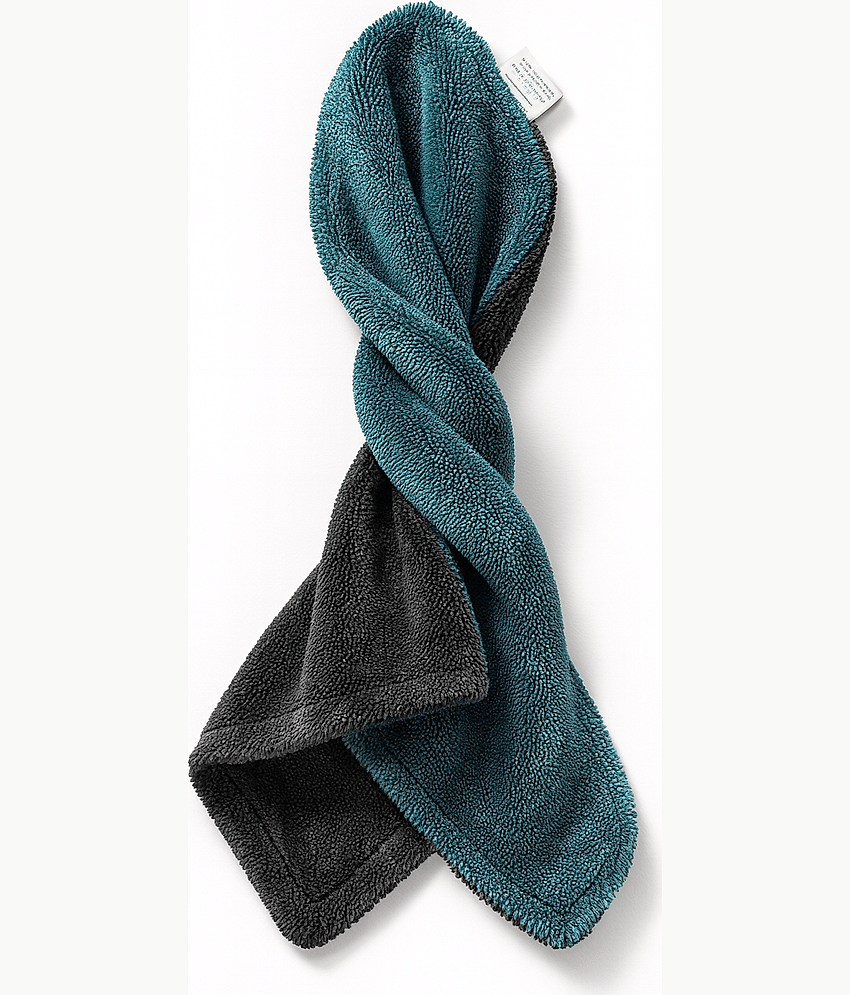 1200 GSM Ultra Thick Microfiber Cleaning Towel for Car Kitchen and Home Use – Super Soft Highly Absorbent Dual Color Premium Cloth view 2