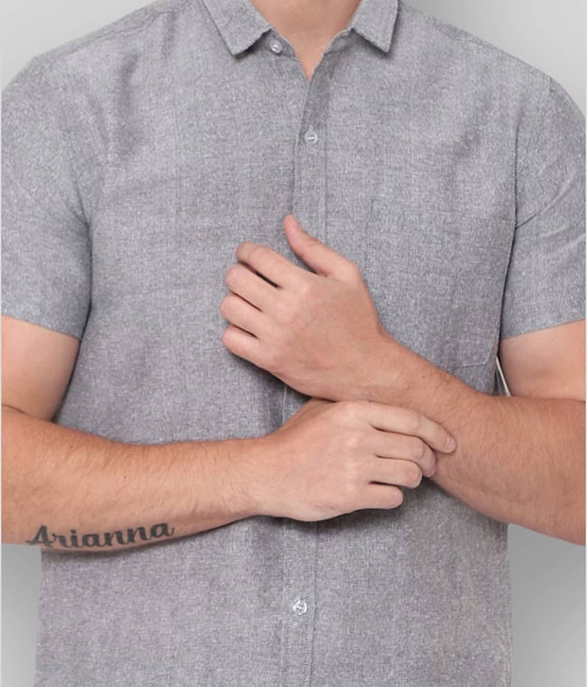 Latest Chikan - Green Cotton Blend Regular Fit Men's Casual Shirt (Pack of 1) view 2