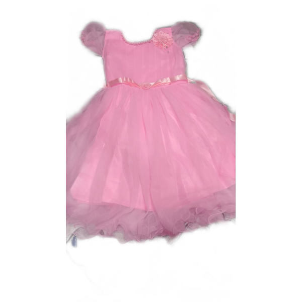 Pretty Pink Net Frock (Size 20 to 24) view 2