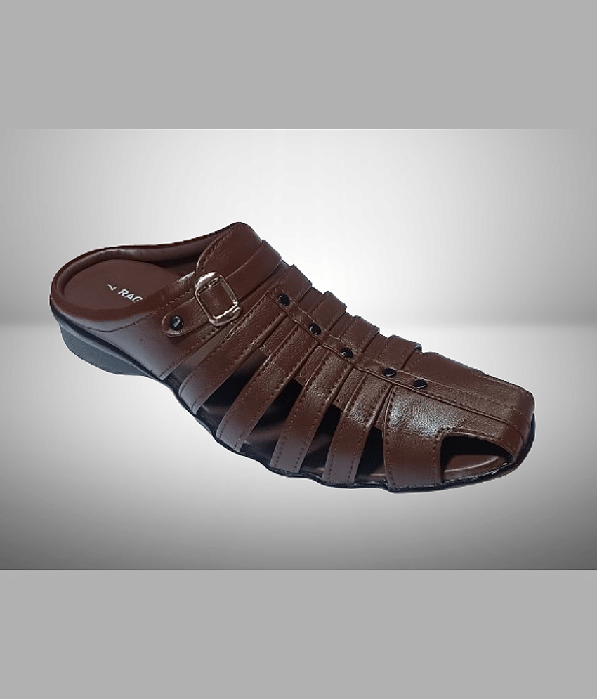 RAGE GAZE - Brown Men's Sandals view 2