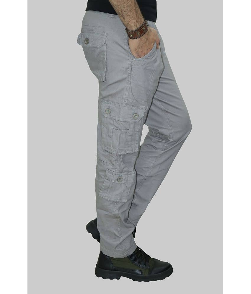 Urban Legends Regular Flat Men's Cargos - Black ( Pack of 1 ) view 2