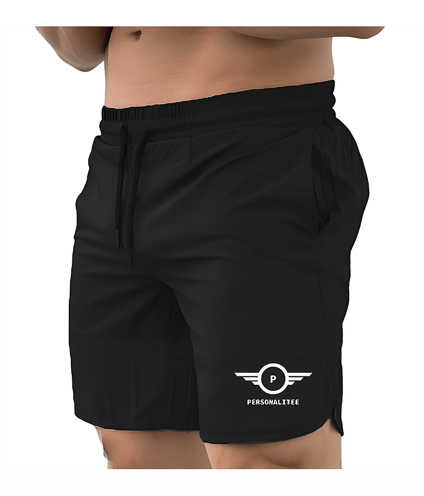 PERSONALITEE Blue Polyester Lycra Men's Gym Shorts ( Pack of 1 )