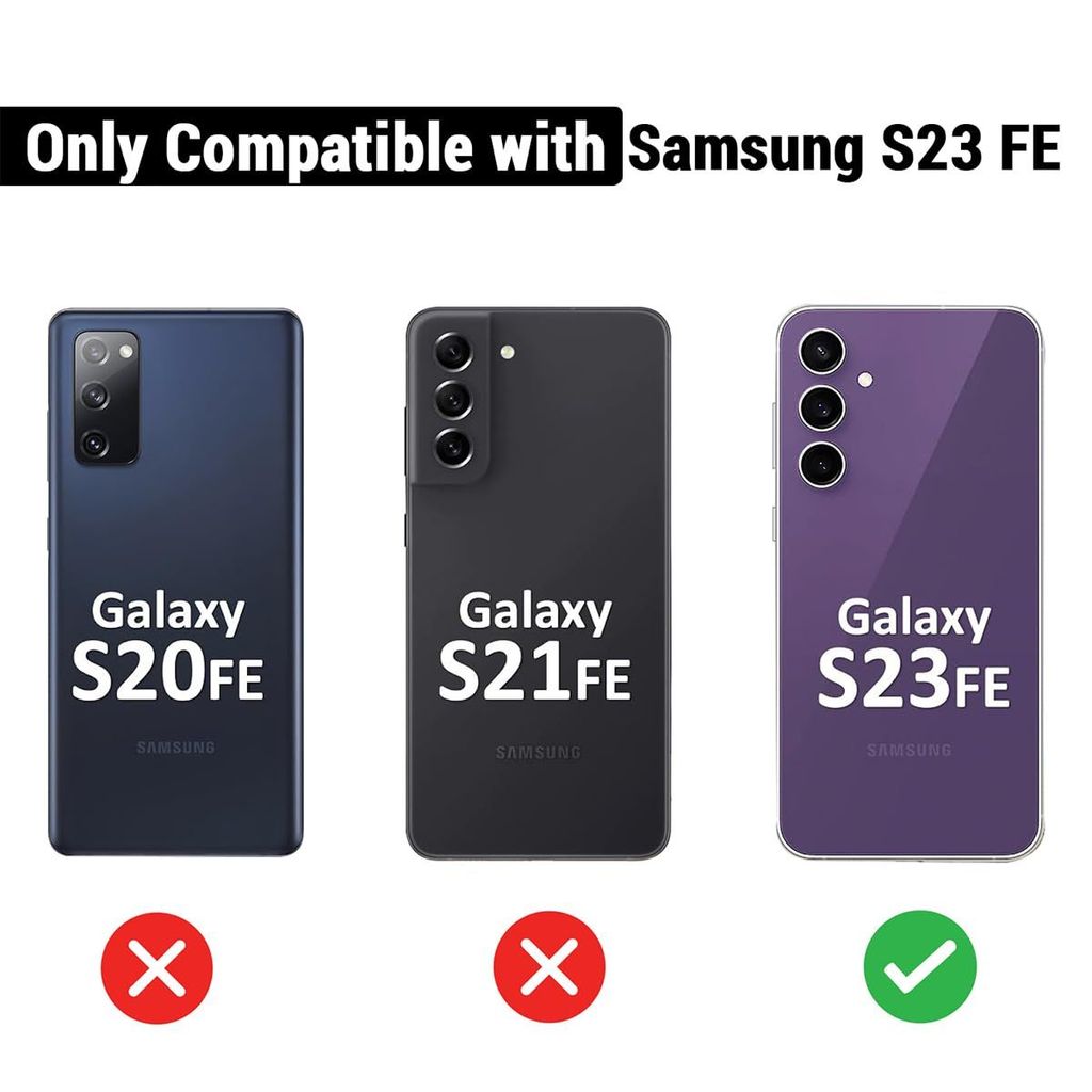 LIRAMARK Liquid Silicone Soft Back Cover Case for Samsung Galaxy S23 FE 5G view 2