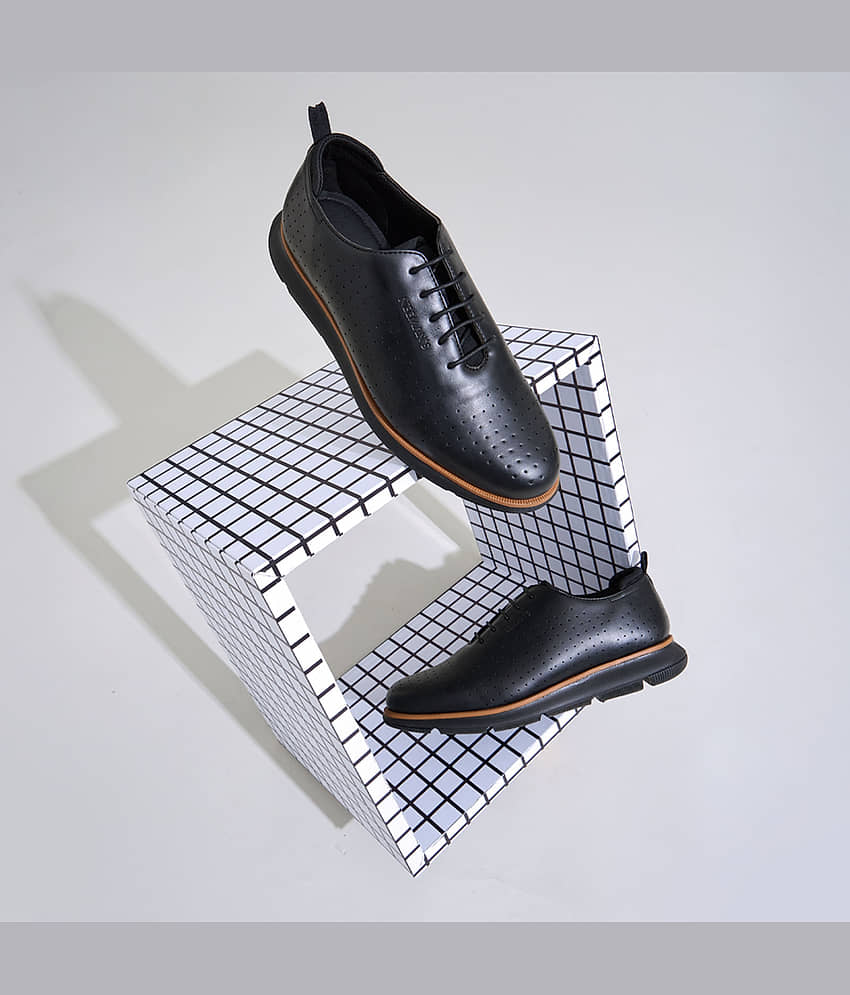 Neemans Flexy Brogues Black Men's Sneakers