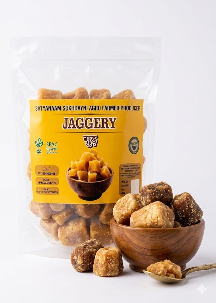 Satyanaam Sukhdayni Jaggery Cubes 500 gram Natural Sweetener