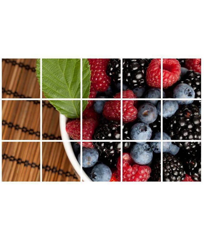 Asmi Collection Berry Fruits Wall Stickers for Kitchen Nature Sticker ( 60 x 90 cms ) view 2