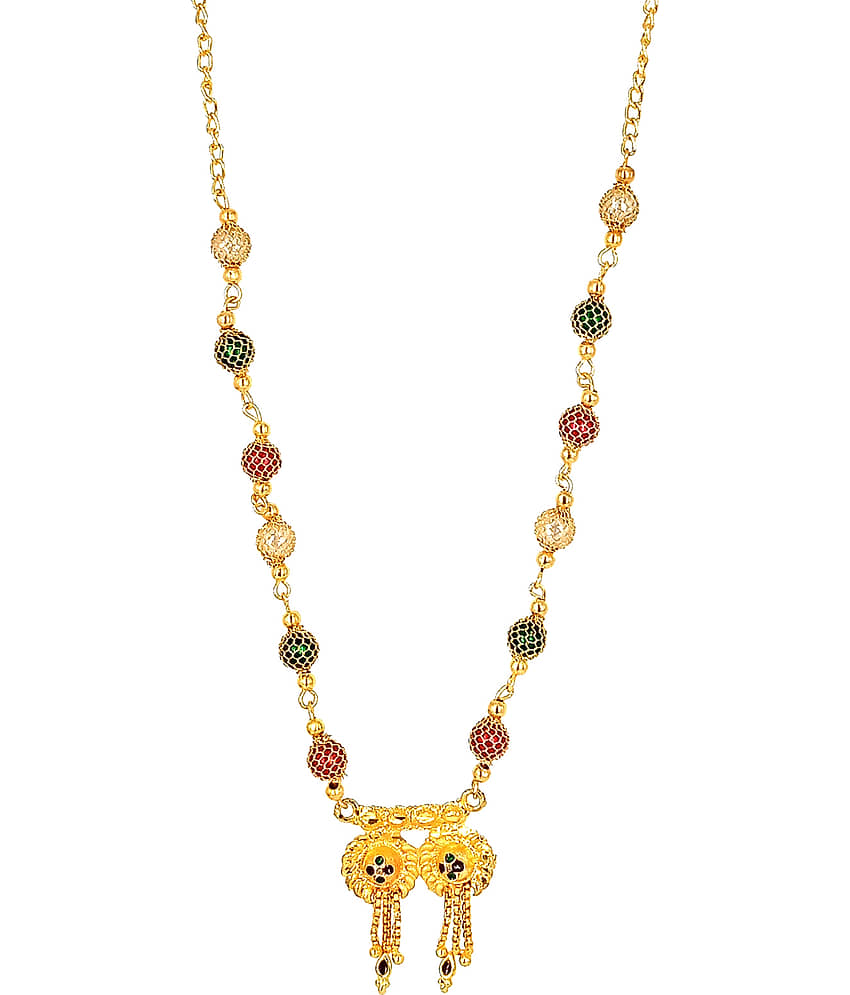JIPPA - Golden Mangalsutra ( Pack of 1 ) view 2