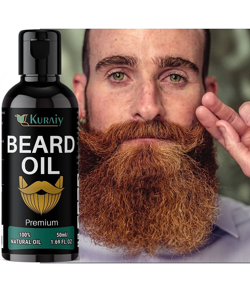 KURAIY Beard Growth Oil for Men For Better Beard Growth With Thicker Beard (50 ml) view 2