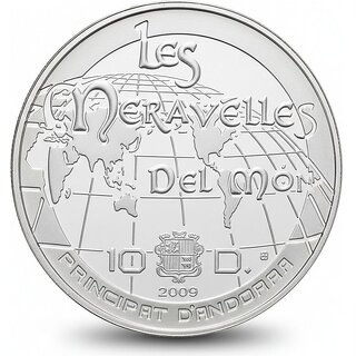 Andora 10 Diners 2009 Wonders of the World, Italy Silverplated old Coin Edition view 2