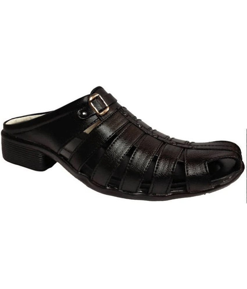 RAGE GAZE - Black Men's Sandals view 2