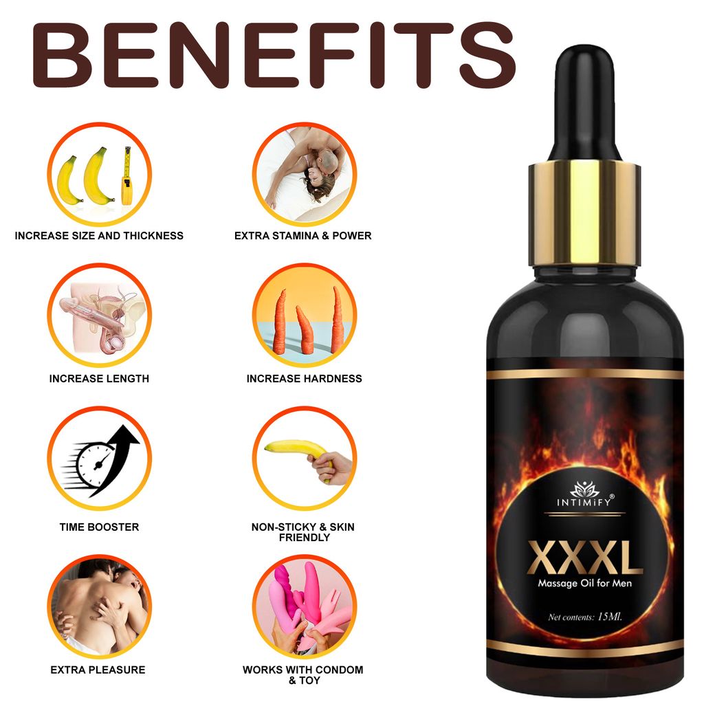 Intimify XXXL Oil for Penis enlargement, penis massage oil, sexual delay spray, sexual lubricant oil, view 2