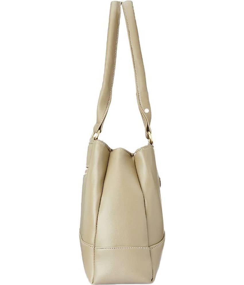 Fostelo Beige Fabric Shoulder Bag view 2