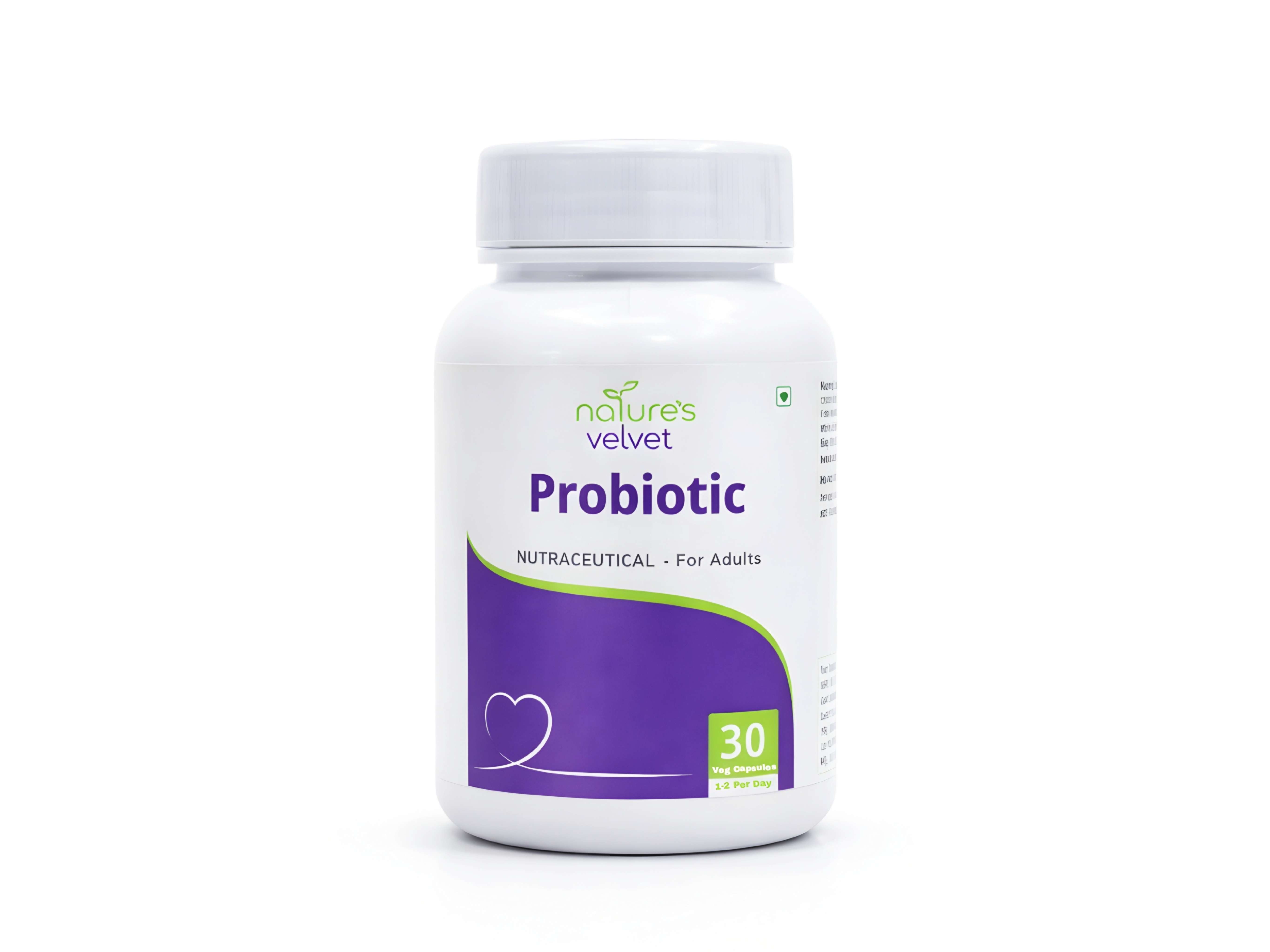 Natures Velvet Probiotics Capsules for Gut Health, Digestive Balance & Intestinal Care – 30 Capsules