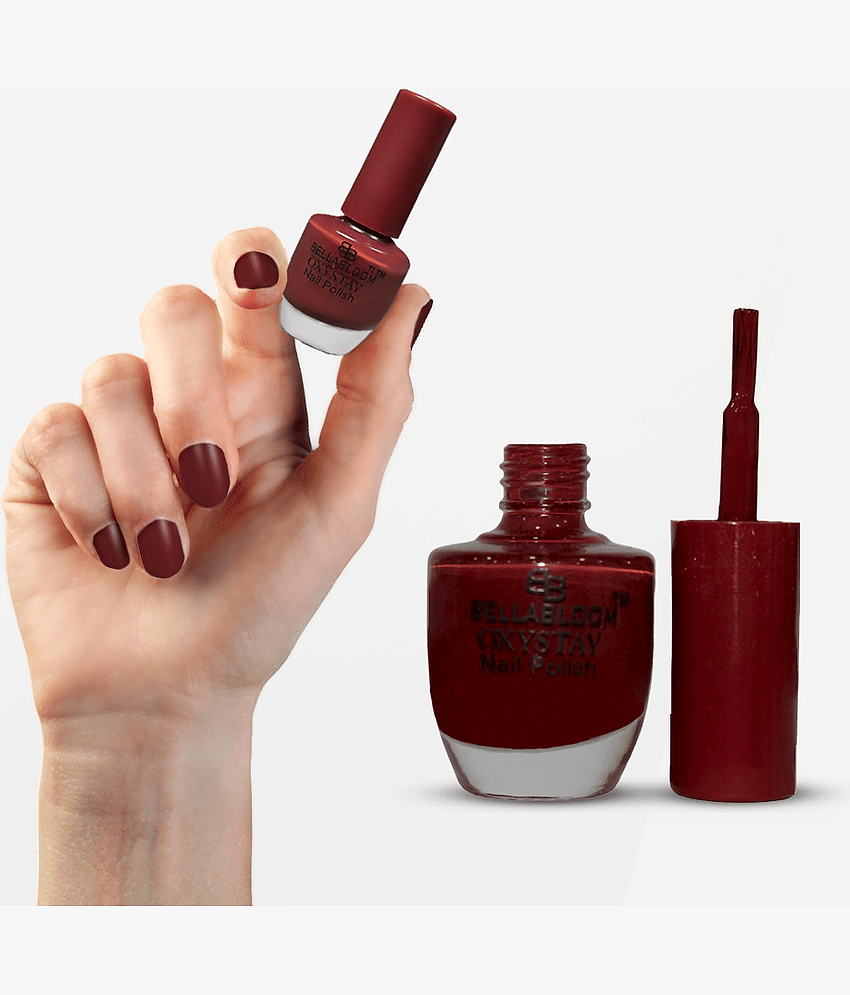 BELLABLOOM Dark Rust Nail Polish, Long Lasting, Glossy Finish, 10ml (Pack of 1 ) view 2