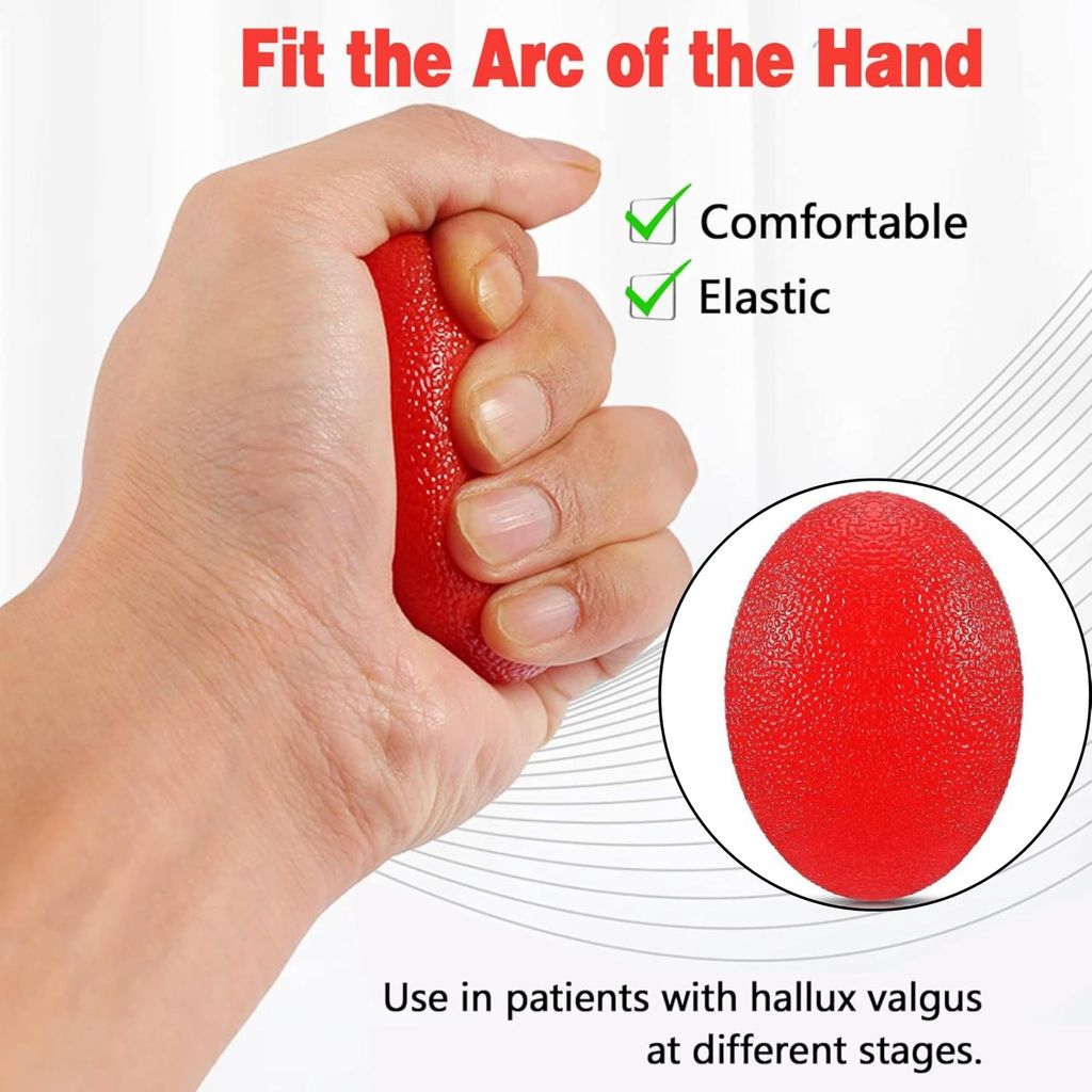 EZYFIT Egg Shape Exercise Gel Ball I Stress Relief I Hand & Wrist Pain Relief I Exercise, Arthritis, Finger, Wrist, Carpal Tunnel, Pain Relief, Grip Exerciser view 2
