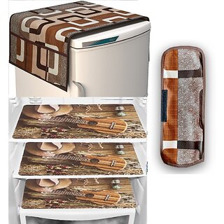 REVEXO Refrigerator Cover (Width: 98 cm, Multicolor) view 2