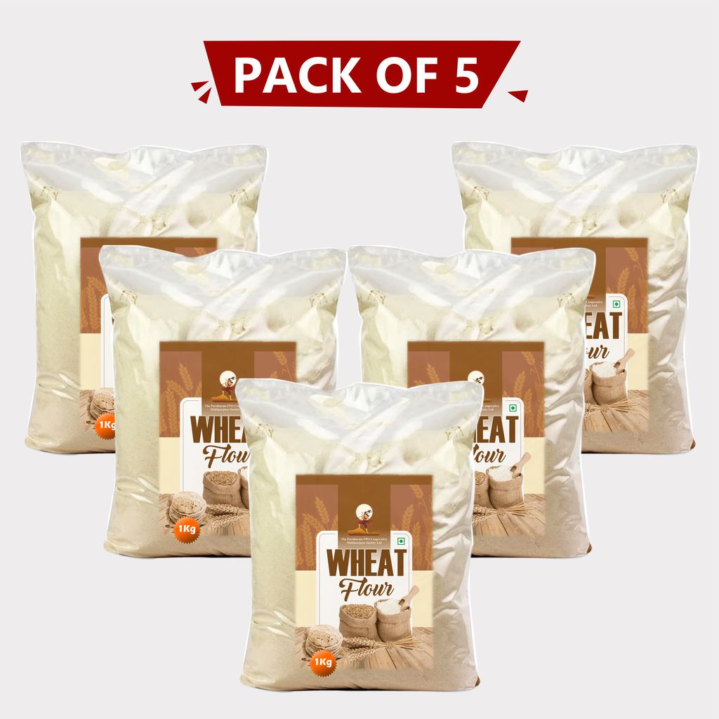 Wheat Flour (1 kg), Pack of 5