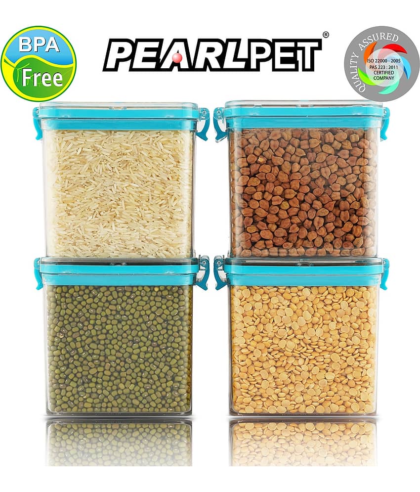 PearlPet - Blue Polyproplene Food Container ( Pack of 4 ) view 2