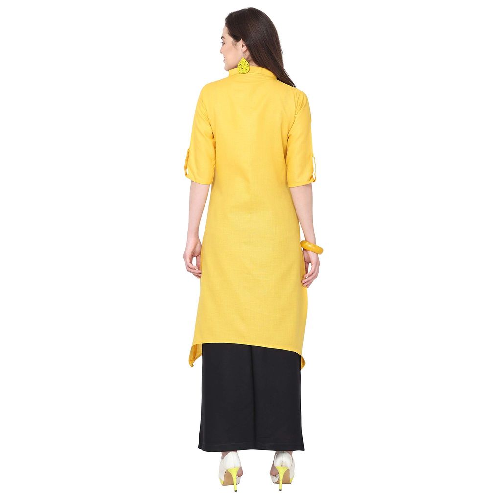 Florence Women's Cotton Straight Kurta view 2