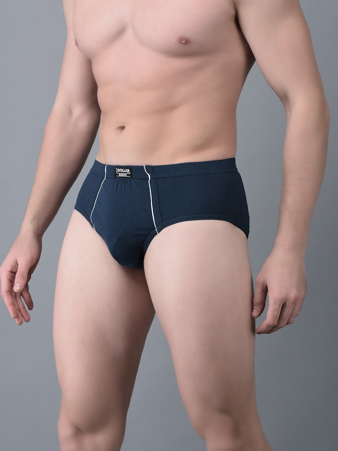 Men's Assorted Pack of 5 Combed Cotton Solid Brief With Anti-Microbial Odour Control view 2