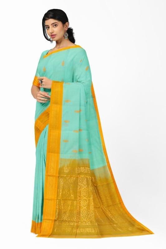 APCO Handloom - Women's Rahajmundry Pure Cotton Grey Handloom Saree (Angara Handloom Saree) 98 view 2